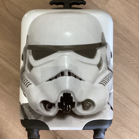 NEW Star Wars Storm Trooper Hard Sided BLACK AND WHITE Wheeled Luggage 18” kids - Picture 16 of 16